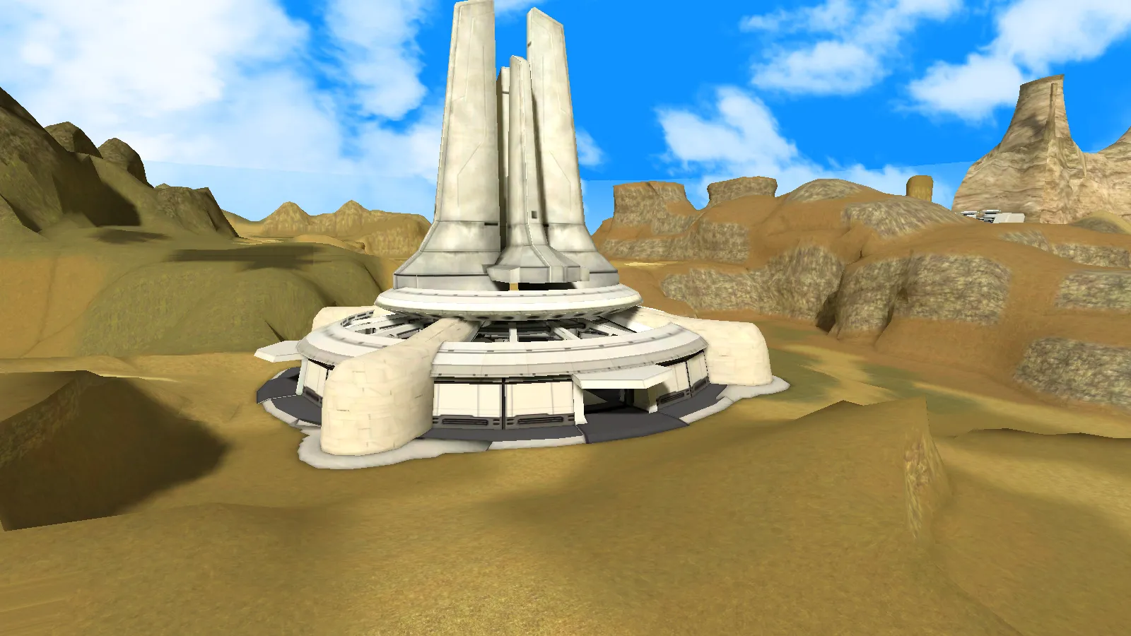 First design of Accretia Port. Outpost in RF Online alpha pre-release (2002).