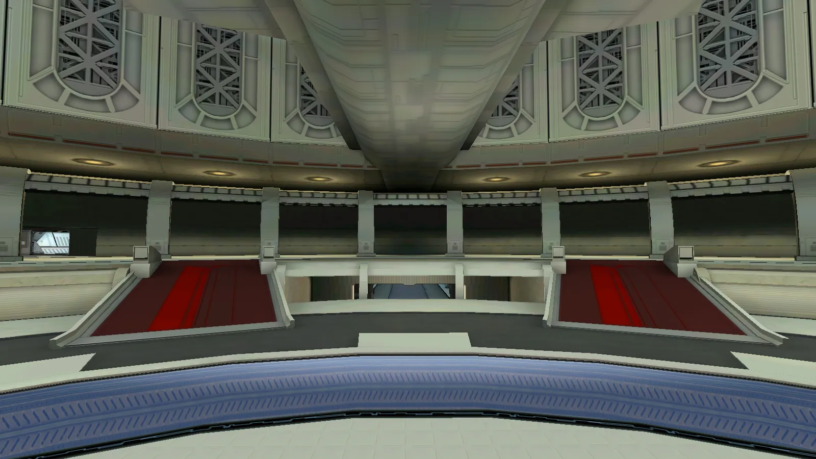 Stairs to Entrance Gate 2 (Respawn area in HQ) in RF Online Alpha pre-release version 2002.