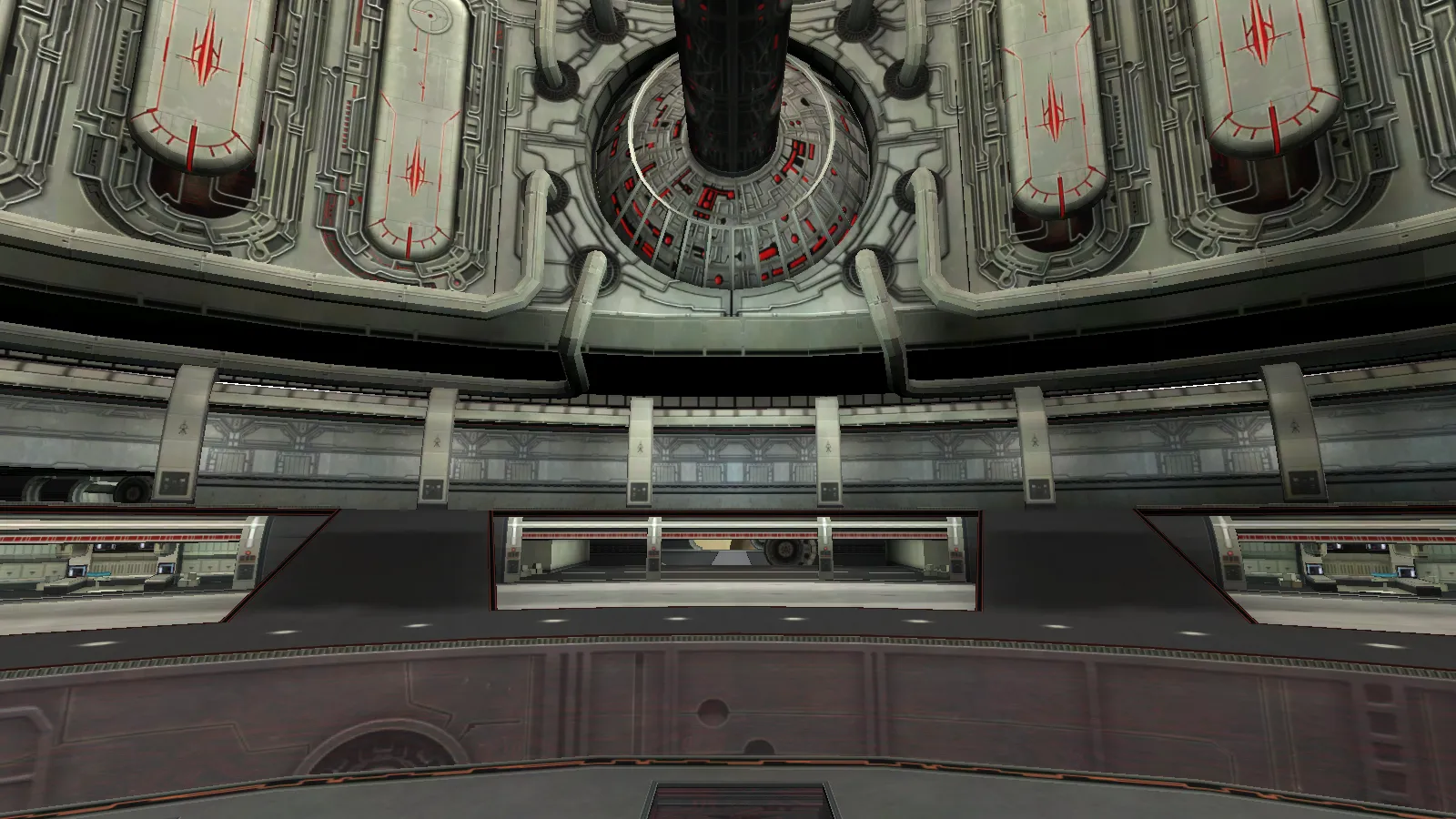 Stairs to Entrance Gate 2 (Respawn area in HQ) in RF Online Alpha giga3 update 2004.