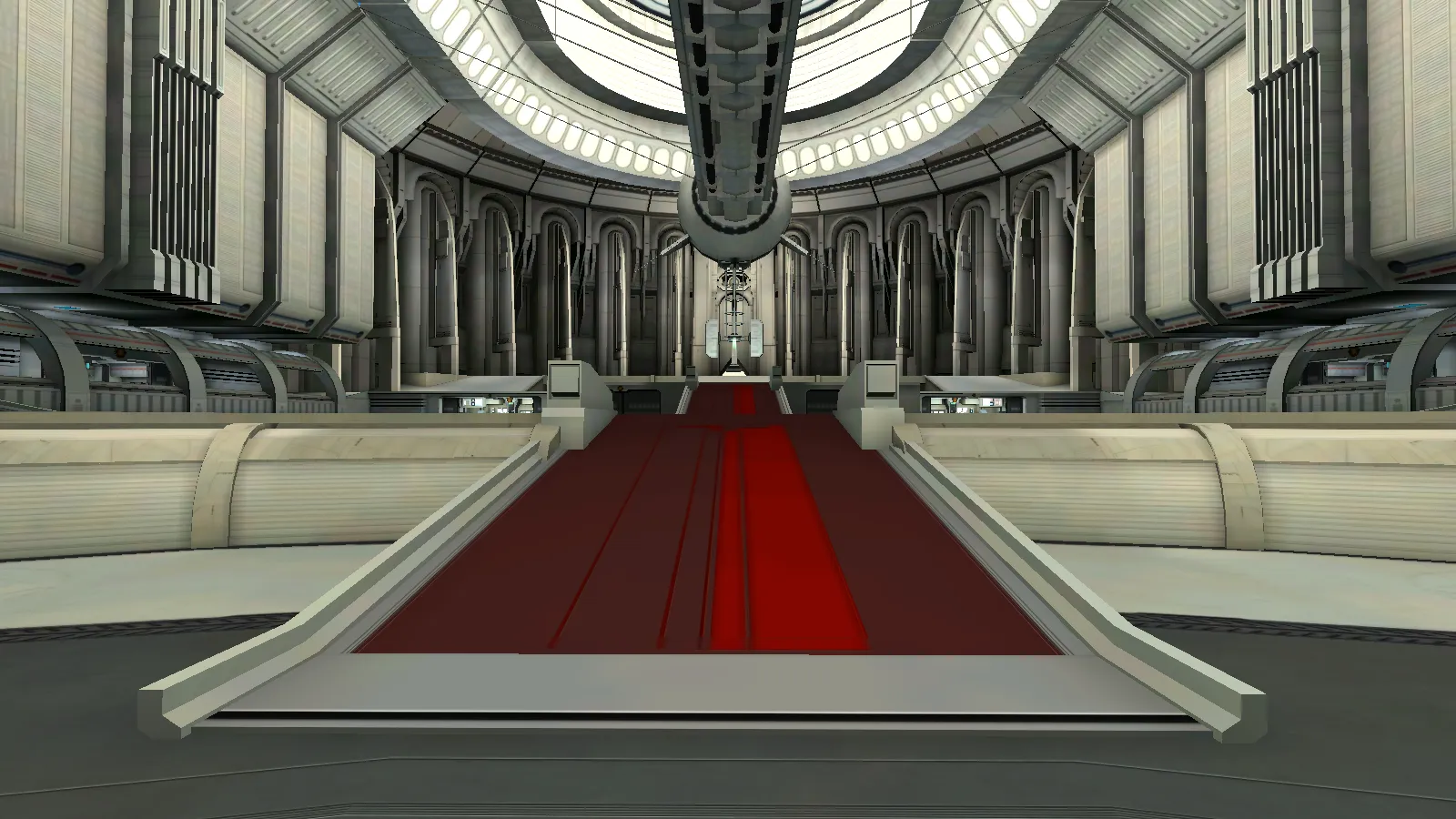 Stairs to 1st Floor area of Accretia HQ in RF Online Alpha pre-release version 2002.