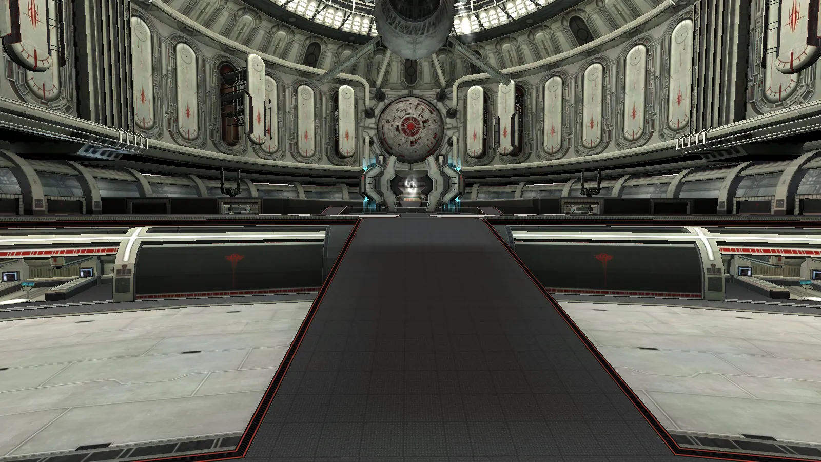 Stairs to 1st Floor area of Accretia HQ in RF Online Giga 3 Update version 2004.