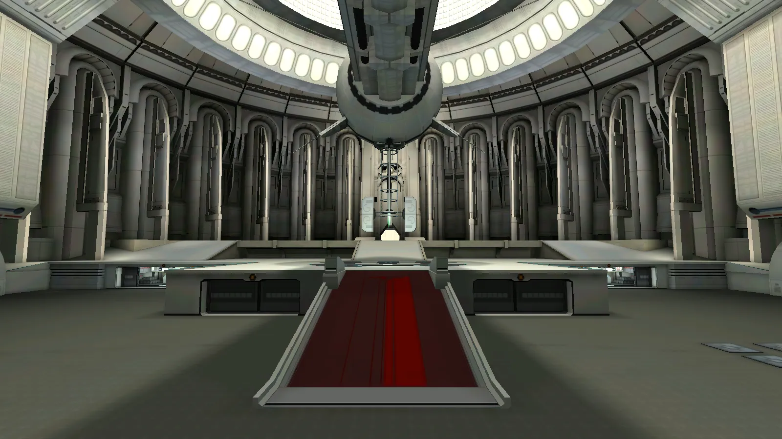 Stairs to Race Manager area of Accretia HQ in RF Online Alpha pre-release version 2002.
