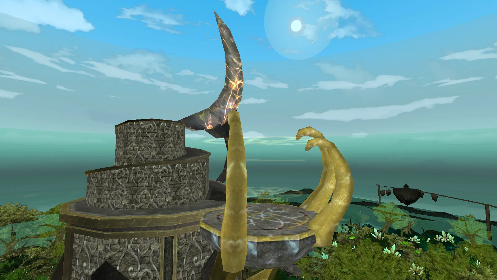 Top platform of the watch tower used for high-visibility observation, scouting, or defense in Elf Ruins.