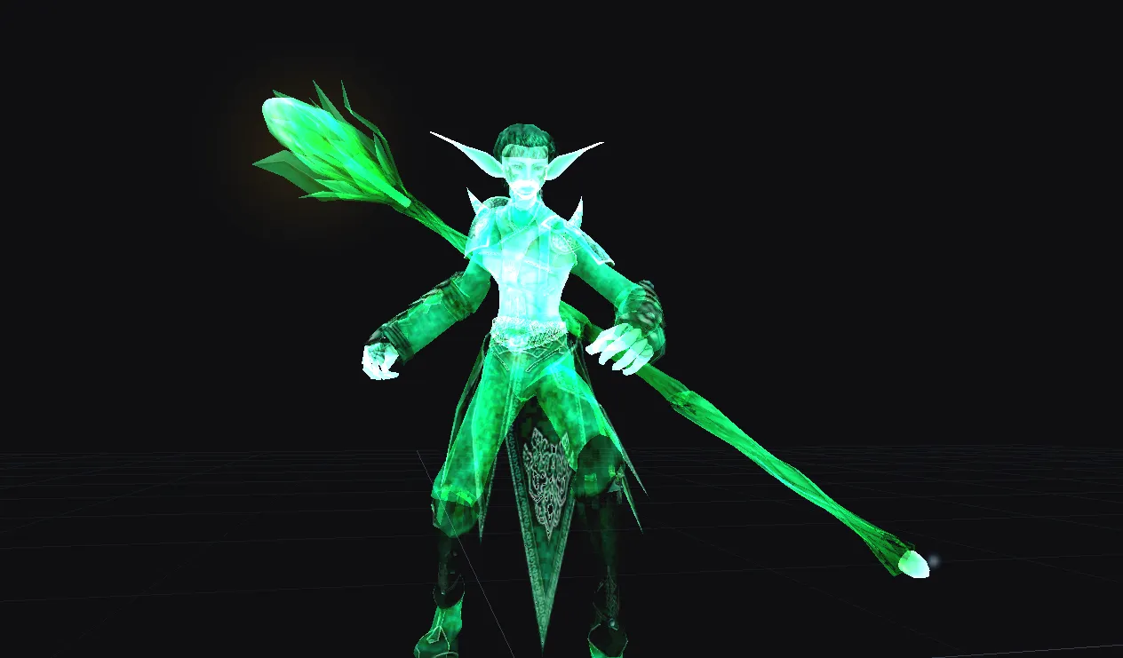 Elf Druid prepare to attack