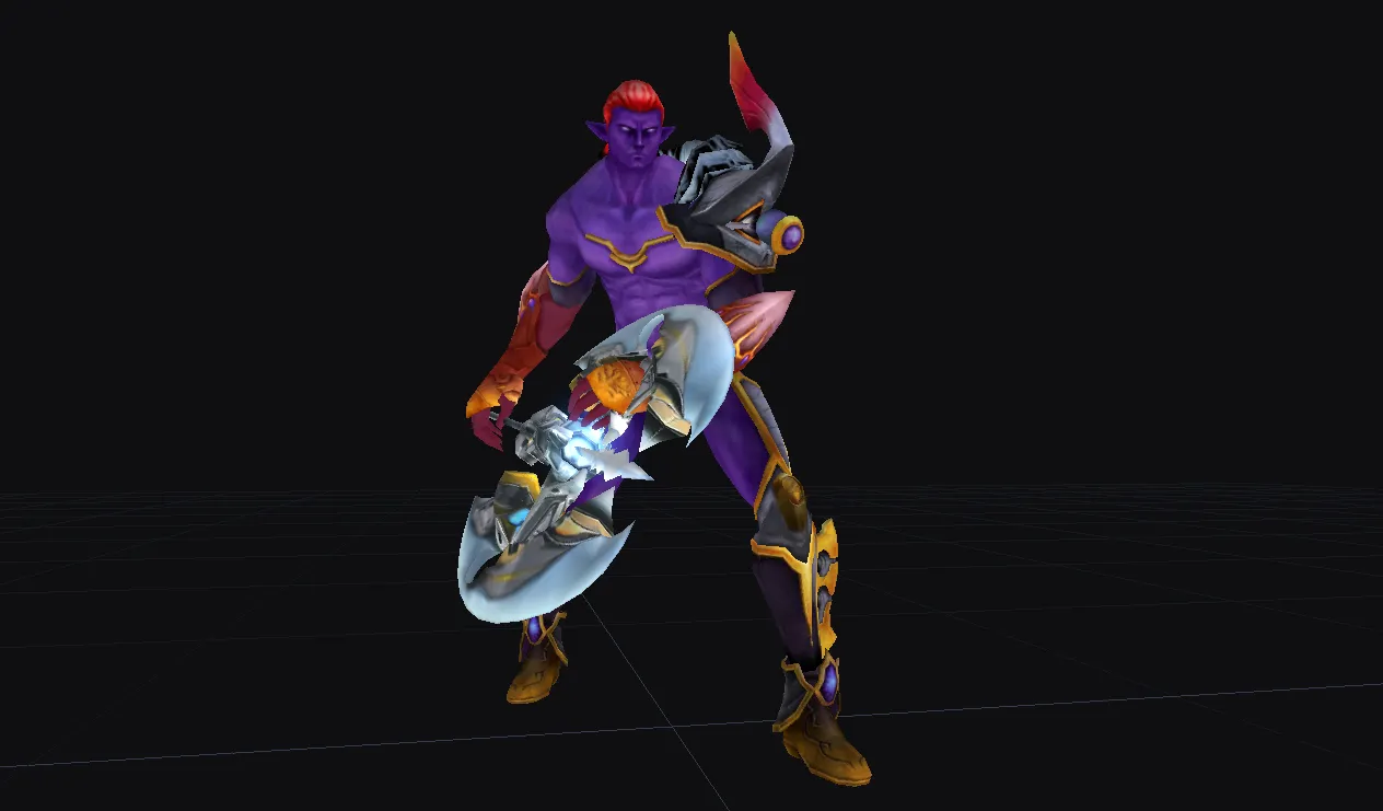 Metal Destroyer use Hora Axe to attack
