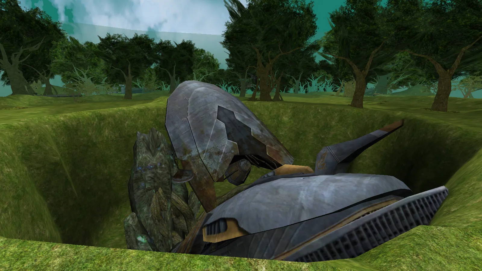 Broken Shell at Forest of Frozen Time