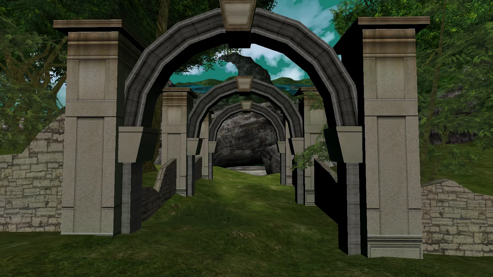 You can see the landmark of Hill of the Dead from this exit gateway