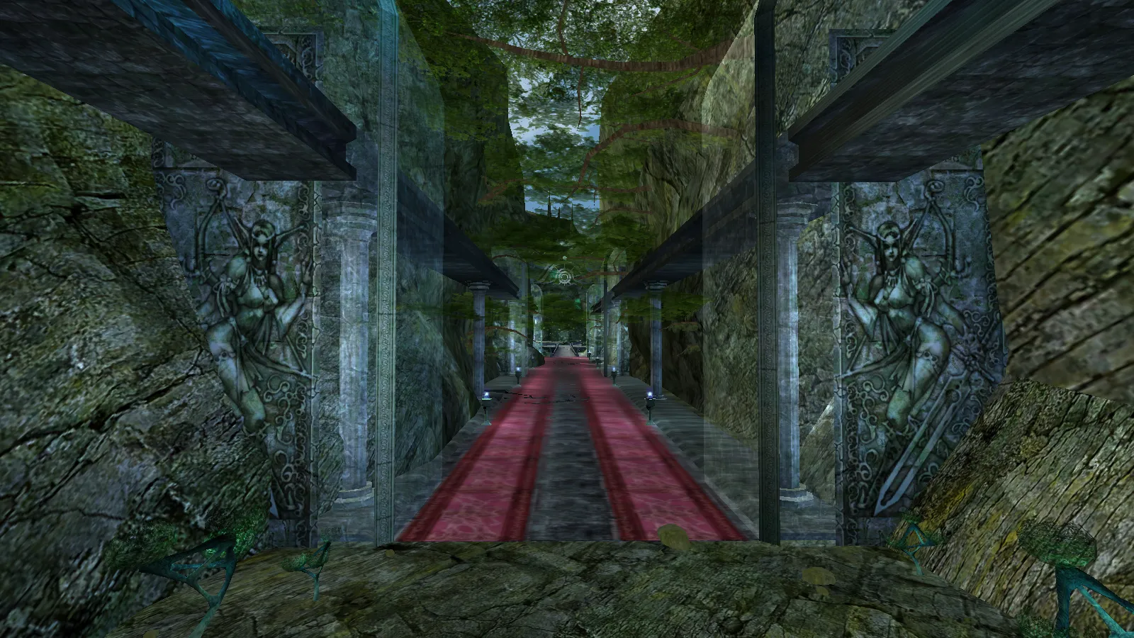 One Way Stone Hallway of Immortal Tower