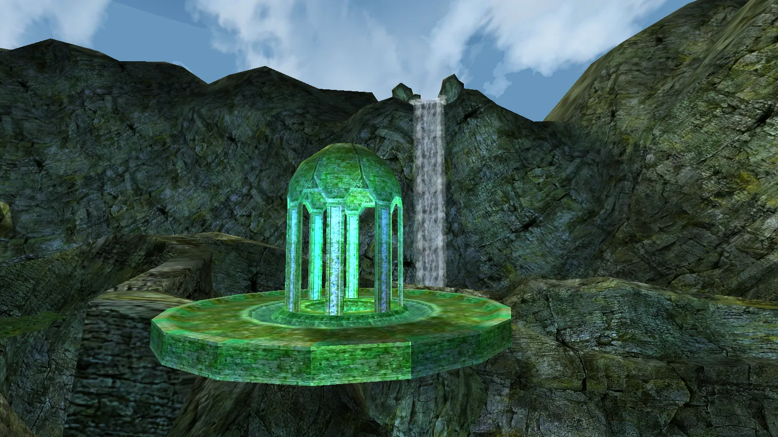 Immortal Tower waterfall
