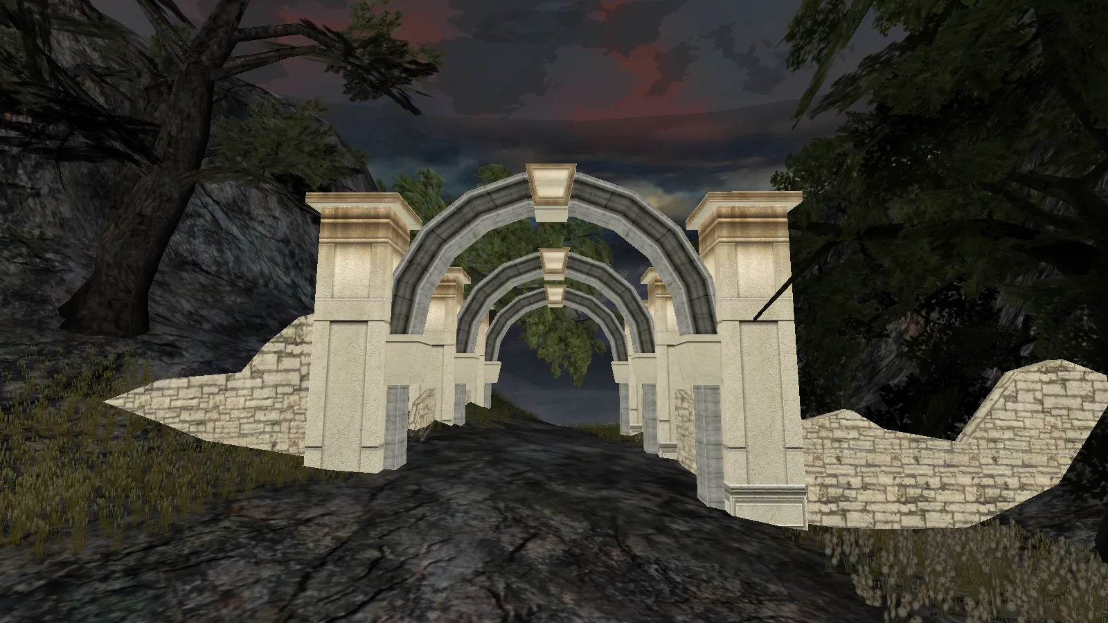 Road of Gratitude gate in Novajan connected to Outcast Land