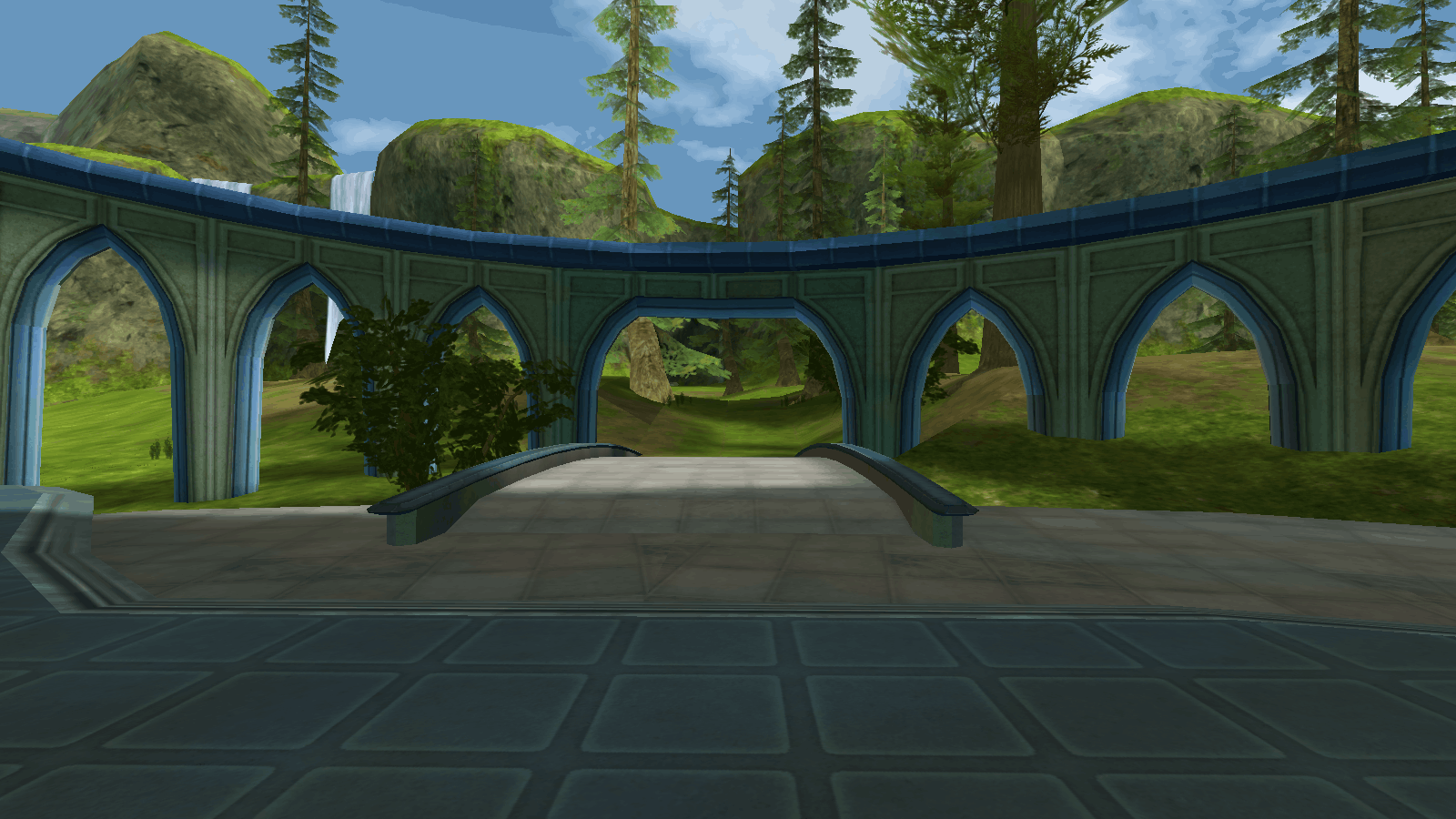 Once you teleported to Cora Outpost, go to the left area to go to Sunny Plain.